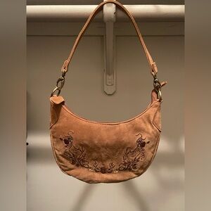 St John’s BayEmbroidered Suede Shoulder Bag